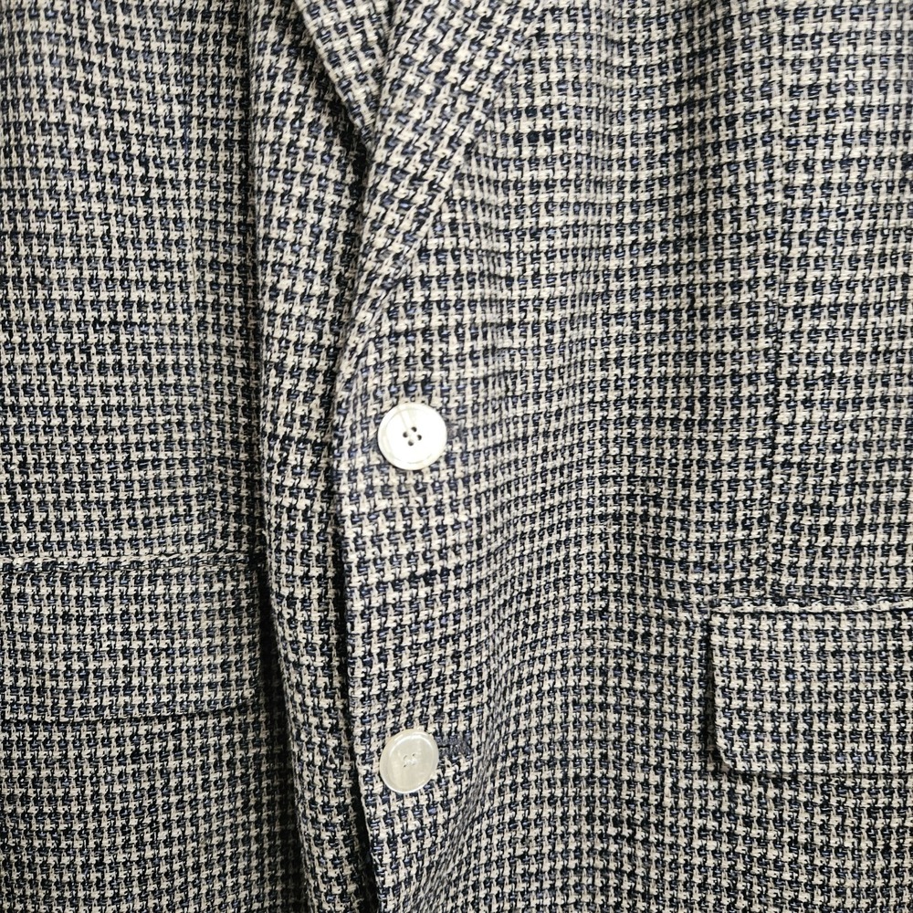 Savile Row Mens Blazer 46R Brown Sport Coat Jacket Soft Tweed Plaid - Picture 4 of 13